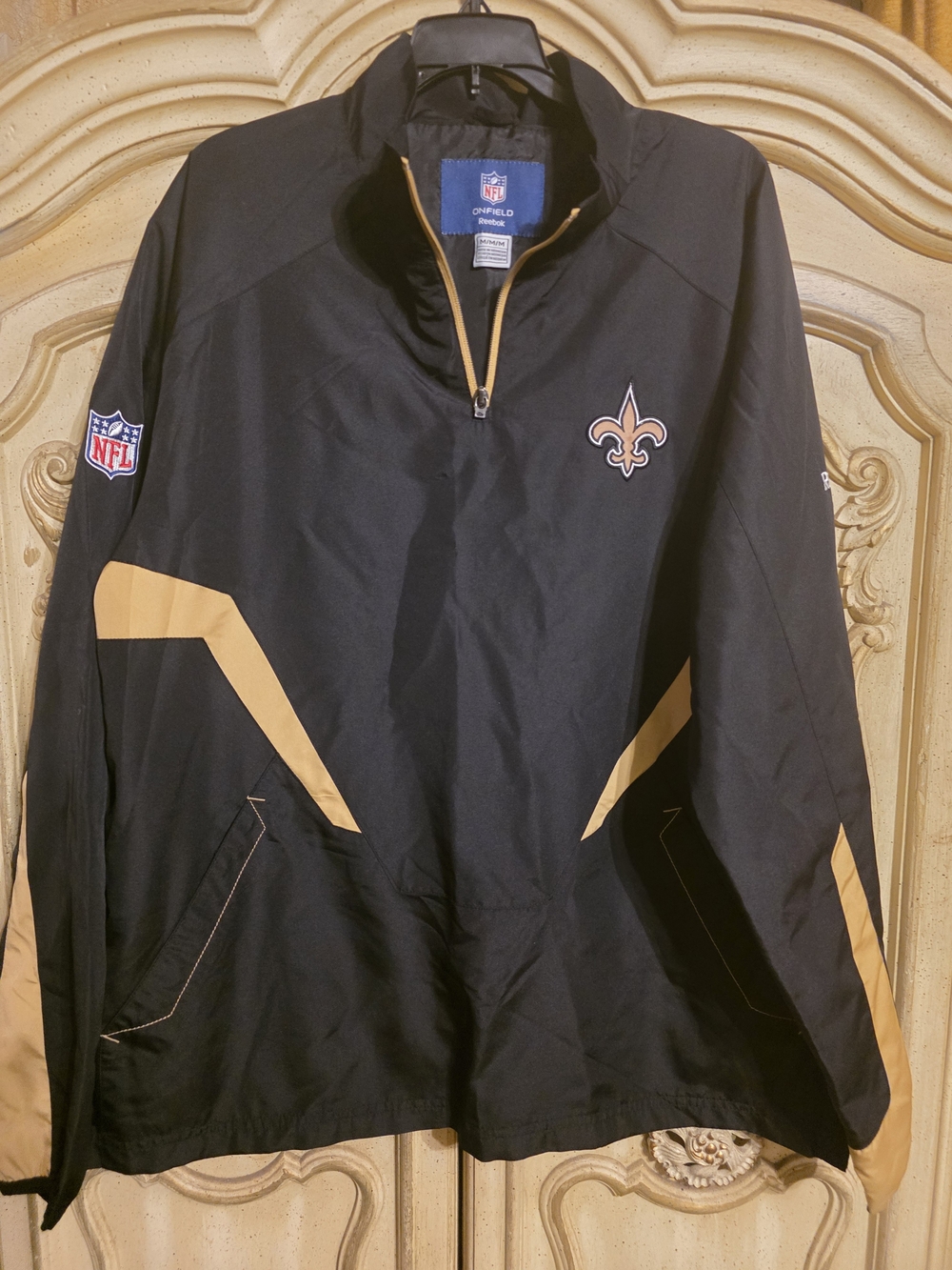 New Orleans Saints Black & Gold Pullover Jacket
